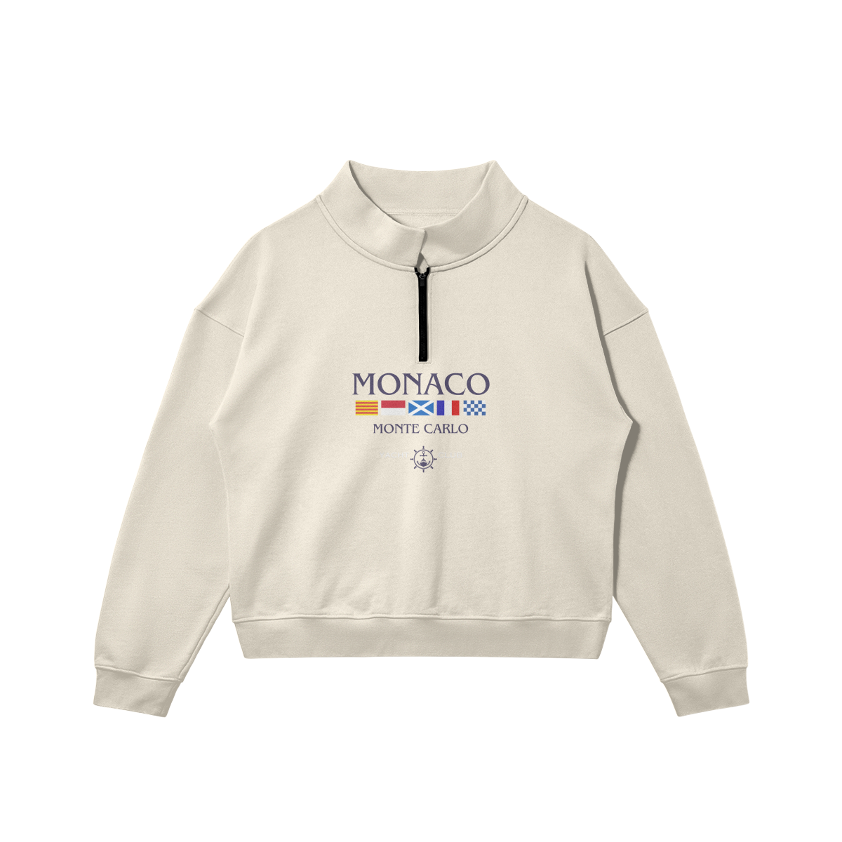 Monaco Yacht Club Half-Zip Sweater-5