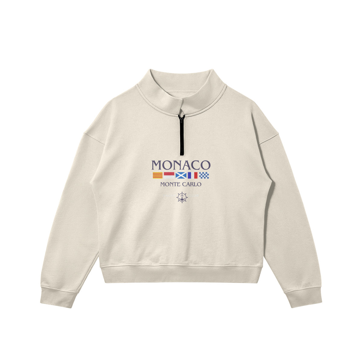 Monaco Yacht Club Half-Zip Sweater